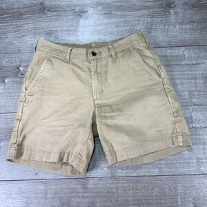 Patagonia Shorts Mens 31 Mojave Khaki Stand Up Organic Cotton Canvas Utility